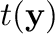 $t(\mathbf y)$