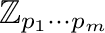 $\mathbb{Z}_{p_1\cdots p_m}$