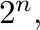 $2^n,$