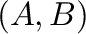 $(A,B)$