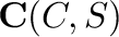 ${\bf C}(C,S)$